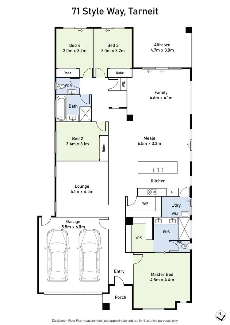 Floorplan of Homely house listing, 71 Style Way, Tarneit VIC 3029