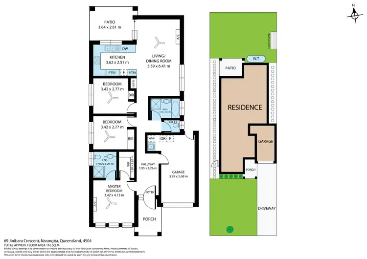 Floorplan of Homely house listing, 69 Jinibara Crescent, Narangba QLD 4504