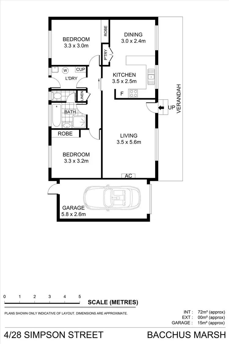 Floorplan of Homely unit listing, 4/28 Simpson Street, Bacchus Marsh VIC 3340