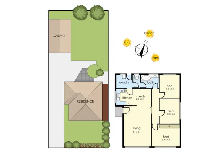 Floorplan of Homely house listing, 51 Laurina Crescent, Frankston North VIC 3200