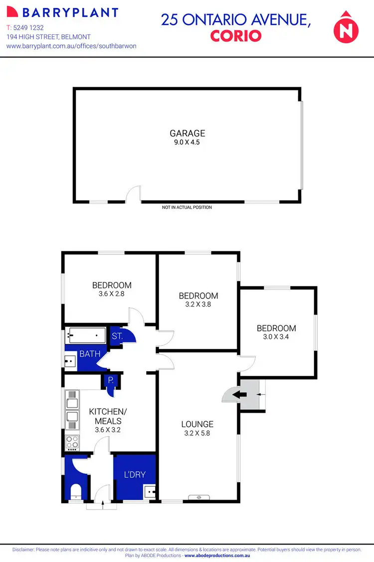 Floorplan of Homely house listing, 25 Ontario Avenue, Corio VIC 3214
