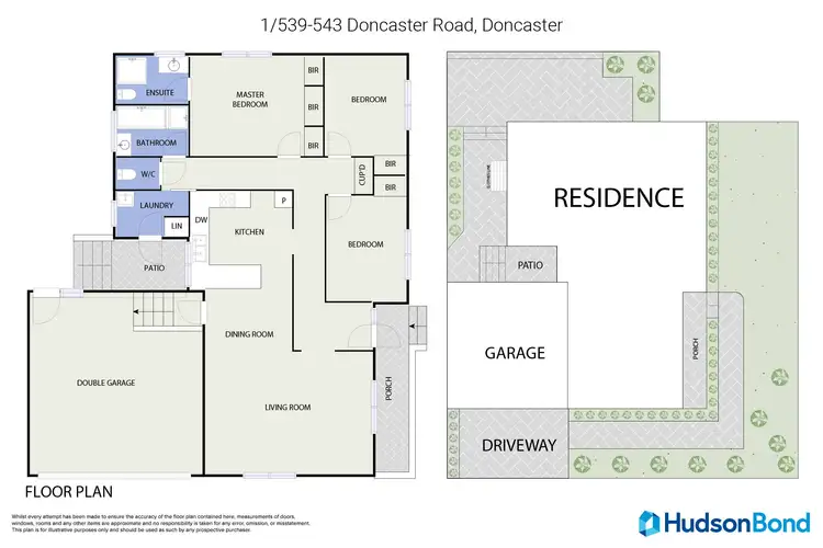 Floorplan of Homely unit listing, 1/539 Doncaster Road, Doncaster VIC 3108