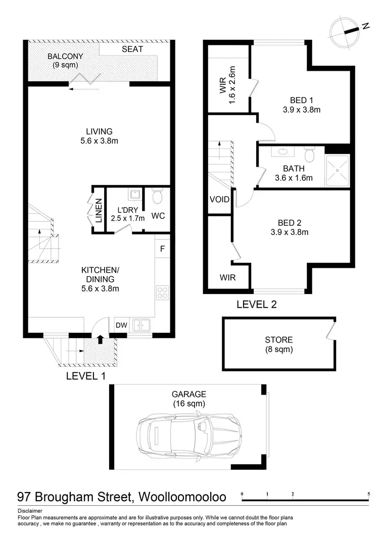 Floorplan of Homely townhouse listing, 97 Brougham Street, Woolloomooloo NSW 2011