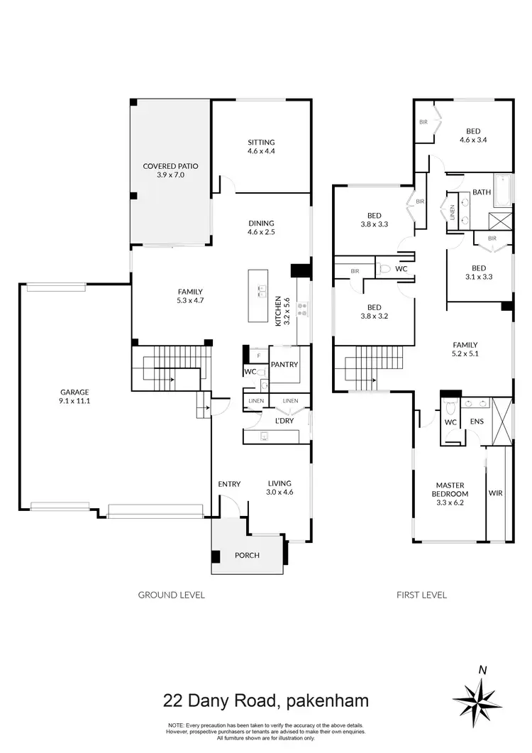 Floorplan of Homely house listing, 22 Dany Road, Pakenham VIC 3810