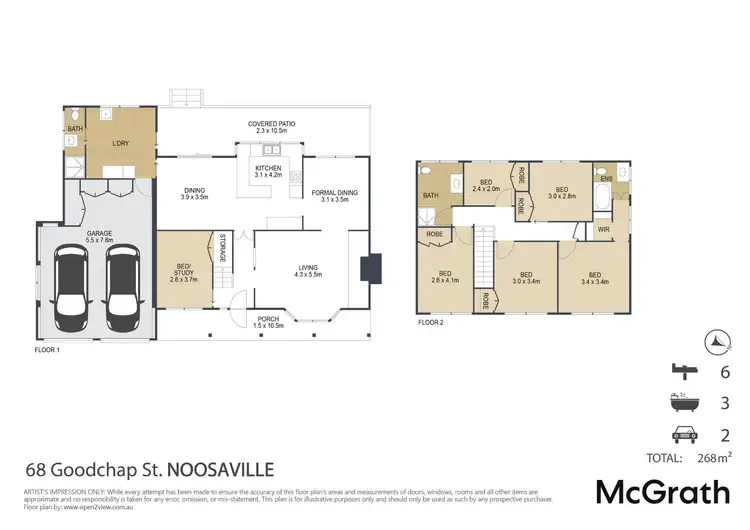 Floorplan of Homely house listing, 68 Goodchap Street, Noosaville QLD 4566