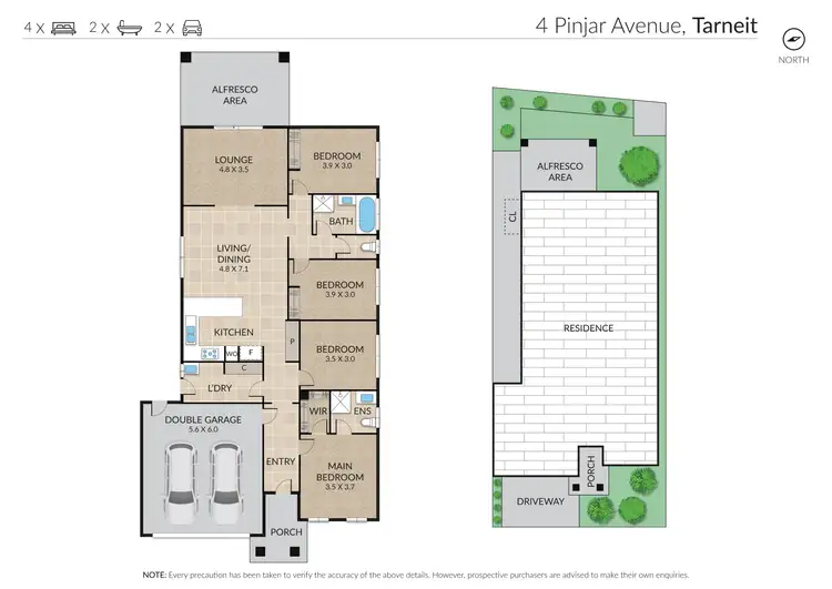 Floorplan of Homely house listing, 4 Pinjar Avenue, Tarneit VIC 3029