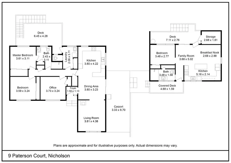 Floorplan of Homely rural property listing, 9 Paterson Court, Nicholson VIC 3882