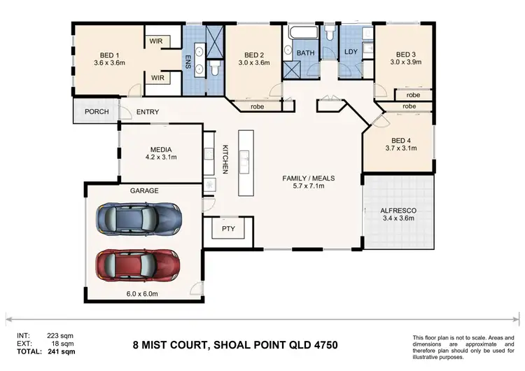 Floorplan of Homely house listing, 8 Mist Court, Shoal Point QLD 4750