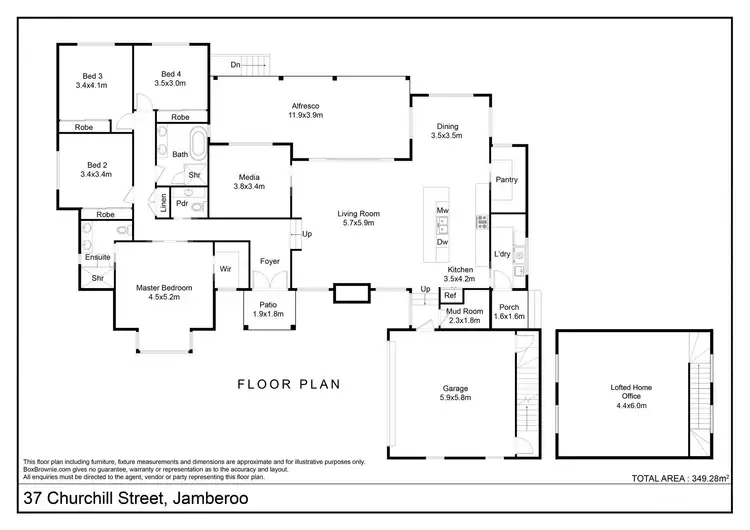 Floorplan of Homely house listing, 37 Churchill Street, Jamberoo NSW 2533