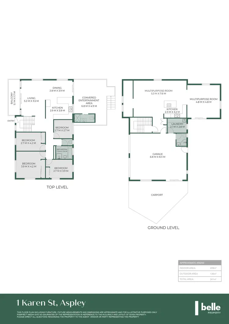 Floorplan of Homely house listing, 1 Karen Street, Aspley QLD 4034