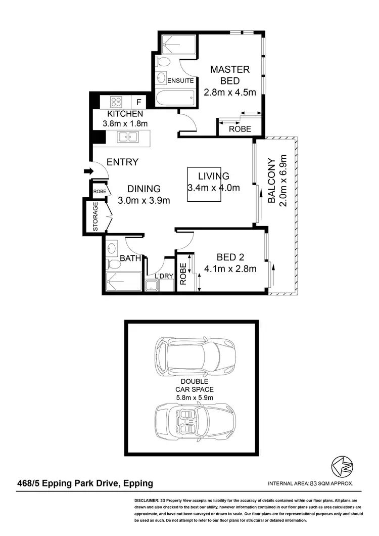 Floorplan of Homely apartment listing, 468/5 Epping Park Drive, Epping NSW 2121