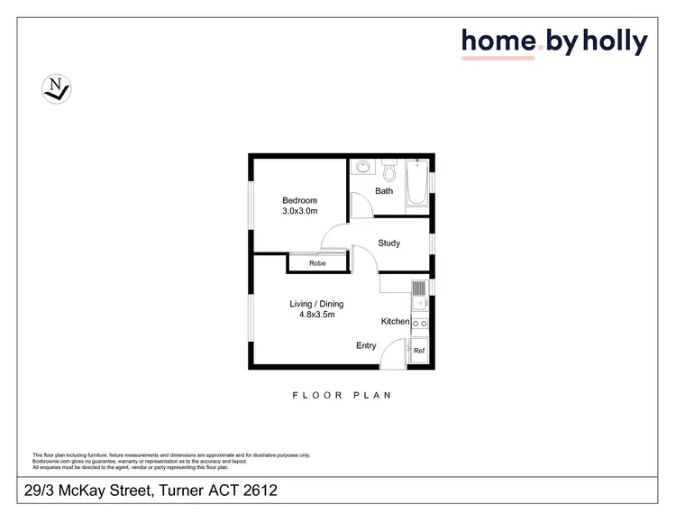 Floorplan of Homely apartment listing, 29/3 McKay Street, Turner ACT 2612