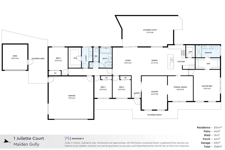 Floorplan of Homely house listing, 1 Juilette Court, Maiden Gully VIC 3551