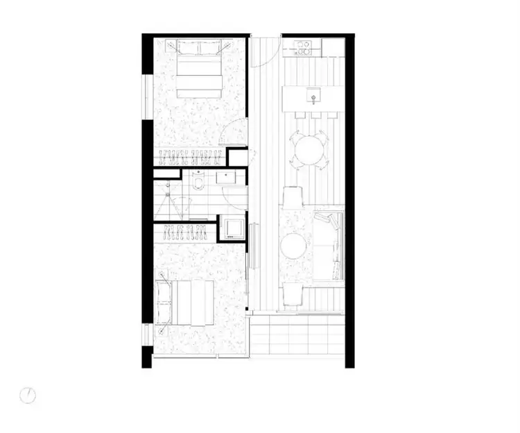 Floorplan of Homely apartment listing, 1107/245 City Road, Southbank VIC 3006