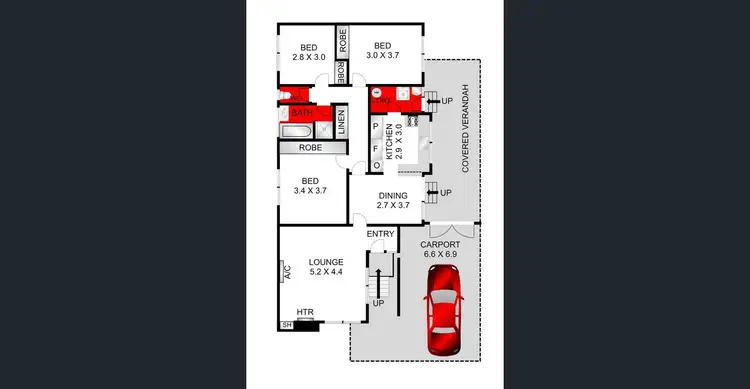 Floorplan of Homely house listing, 46 Bieske Road, Grovedale VIC 3216