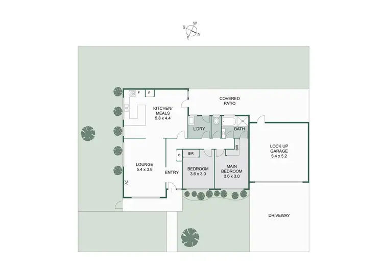 Floorplan of Homely unit listing, 2/89 Elsie Grove, Edithvale VIC 3196