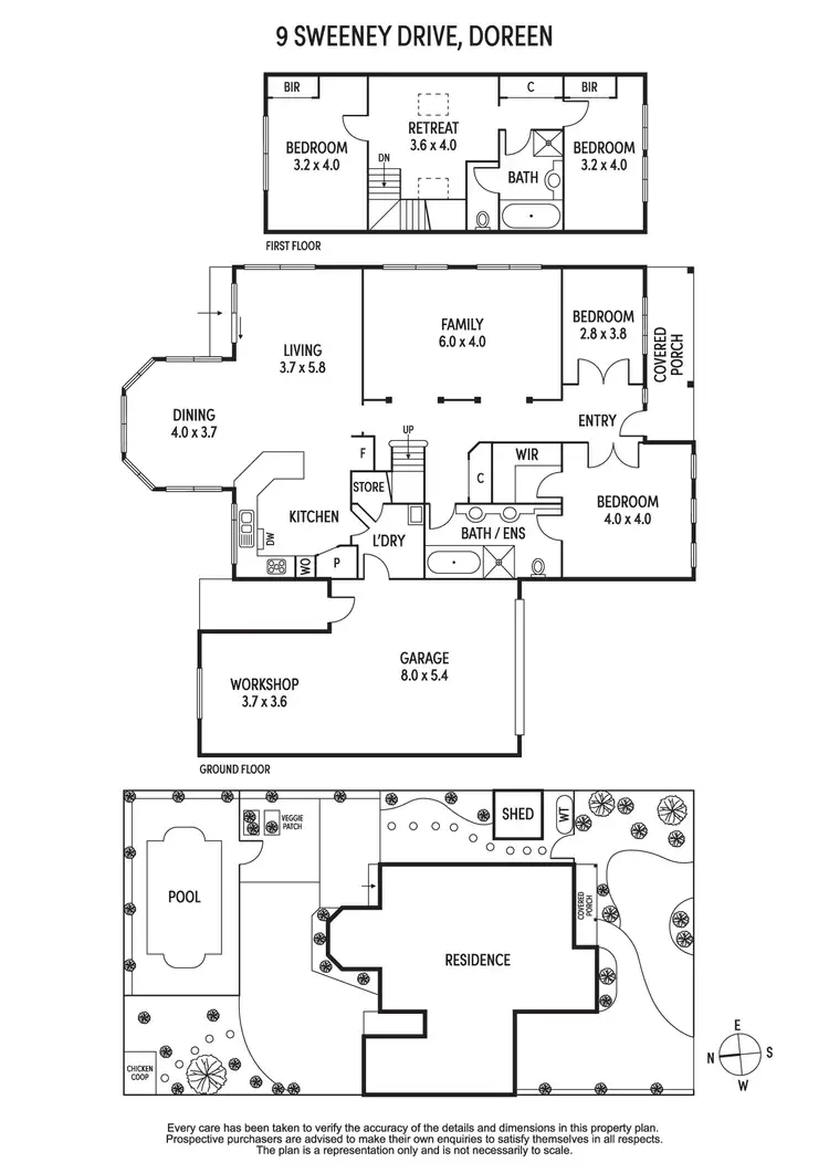 Floorplan of Homely house listing, 9 Sweeney Drive, Doreen VIC 3754