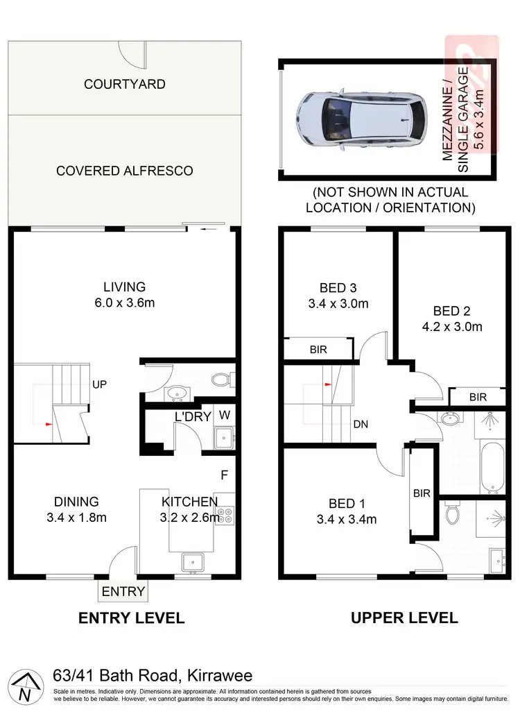 Floorplan of Homely townhouse listing, 63/41 Bath Road, Kirrawee NSW 2232