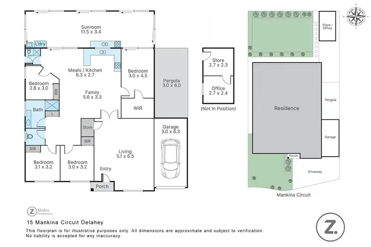 Floorplan of Homely house listing, 15 Mankina Circuit, Delahey VIC 3037