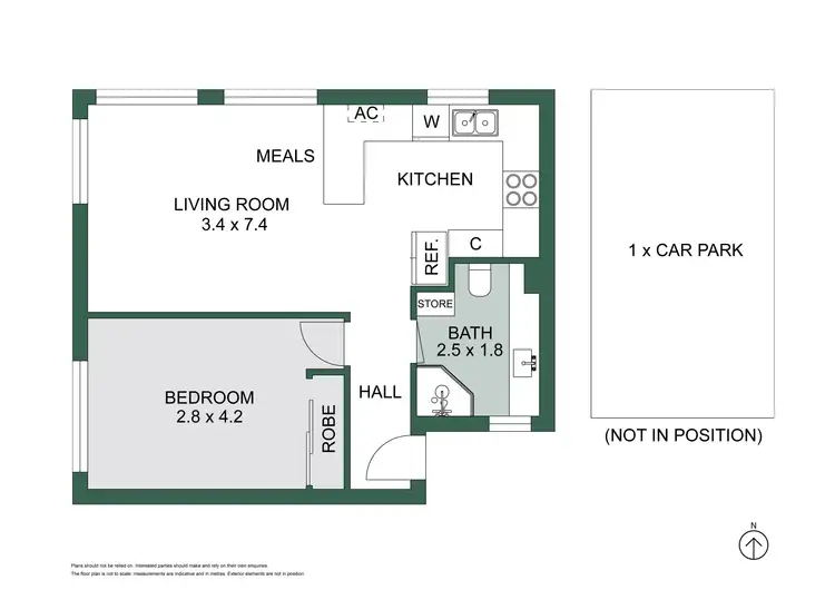 Floorplan of Homely apartment listing, 1/26 Toorak Road West, South Yarra VIC 3141