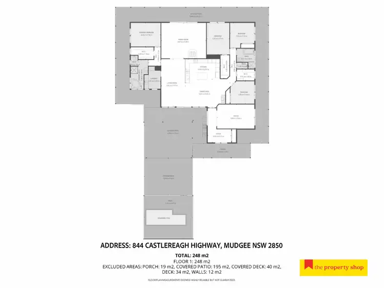 Floorplan of Homely rural property listing, 844 Castlereagh Highway, Mudgee NSW 2850
