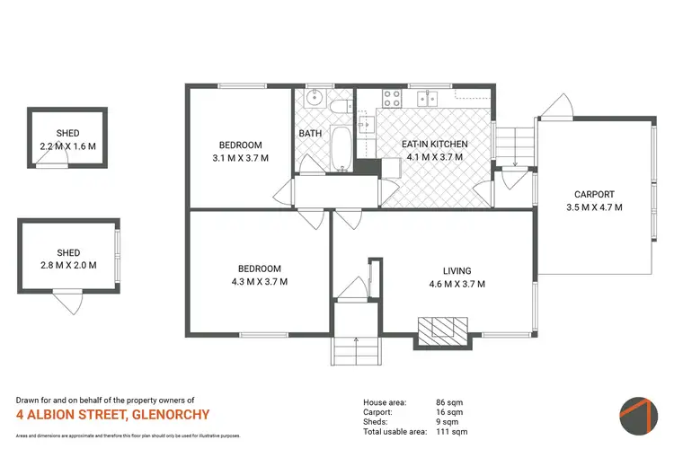 Floorplan of Homely house listing, 4 Albion Street, Glenorchy TAS 7010