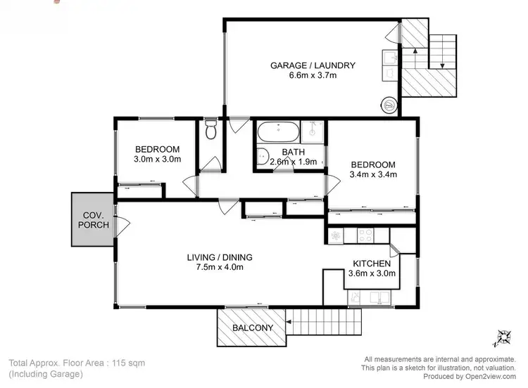 Floorplan of Homely unit listing, 6/40 Athena Drive, Risdon Vale TAS 7016