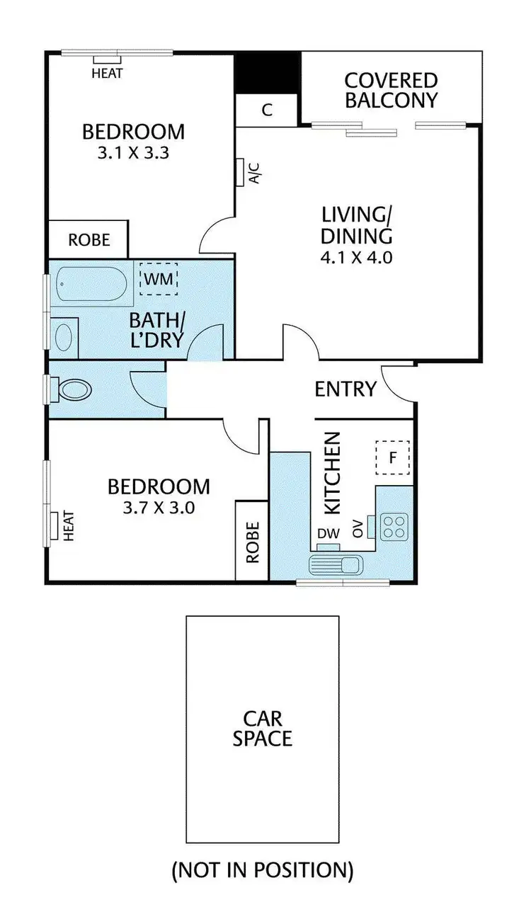 Floorplan of Homely apartment listing, 1/57 Walker Street, Northcote VIC 3070