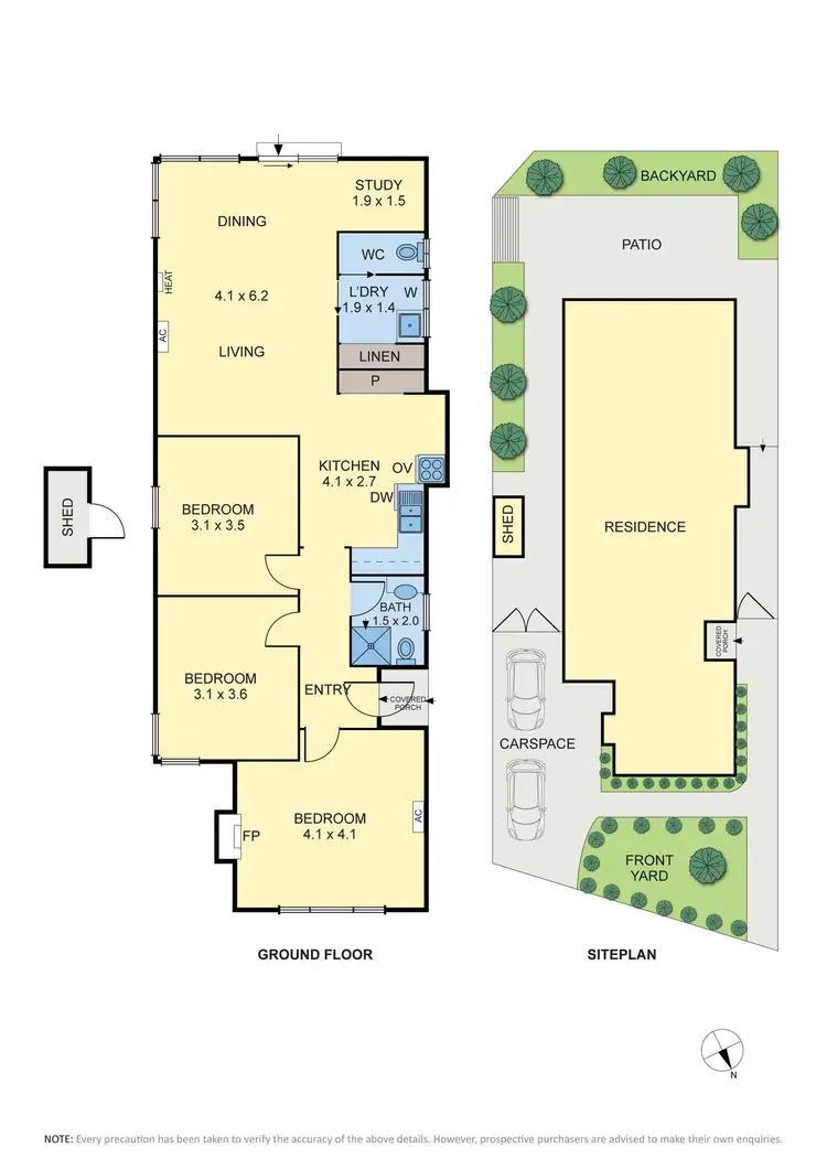 Floorplan of Homely house listing, 1 Kerferd Street, Essendon North VIC 3041