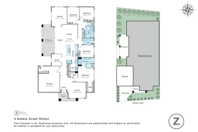 Floorplan of Homely house listing, 4 Bobbie Street, Wollert VIC 3750