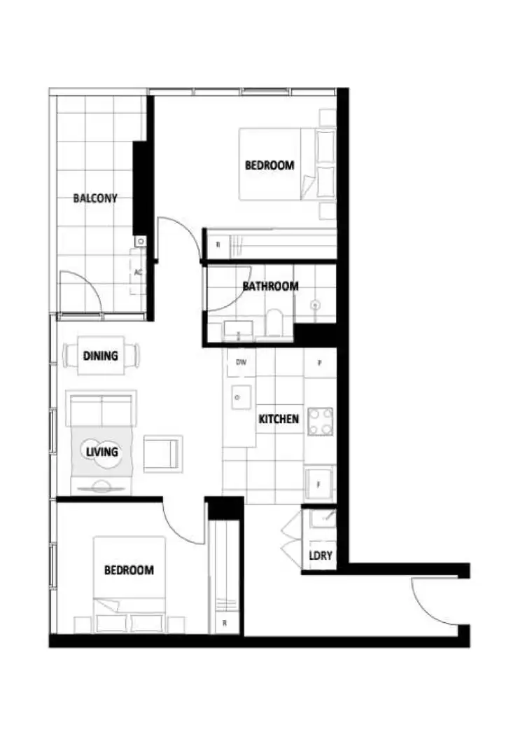 Floorplan of Homely apartment listing, 1903/2 Grazier Lane, Belconnen ACT 2617