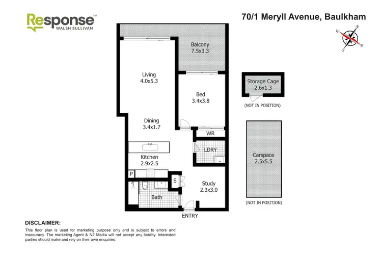 Floorplan of Homely unit listing, 70/1 Meryll Avenue, Baulkham Hills NSW 2153