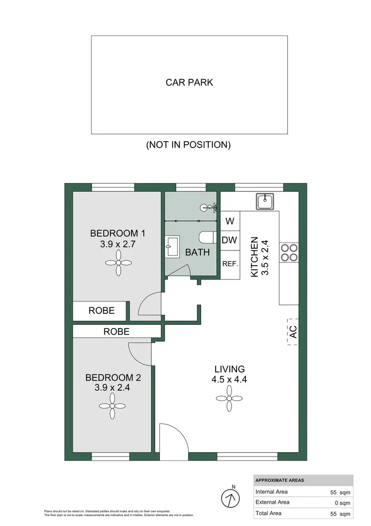 Floorplan of Homely unit listing, 6/17 Caroline Street, Glenelg North SA 5045