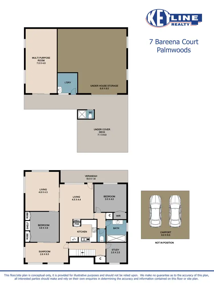 Floorplan of Homely house listing, 7 Bareena Court, Palmwoods QLD 4555