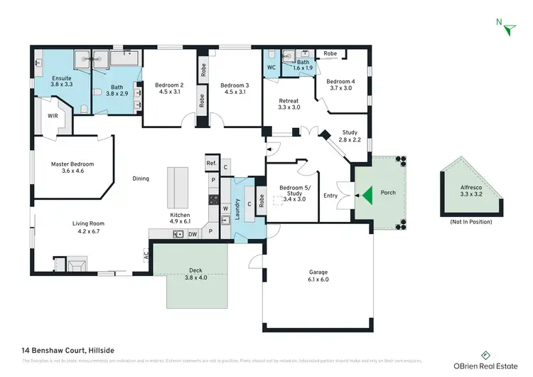 Floorplan of Homely house listing, 14 Benshaw Court, Hillside VIC 3037