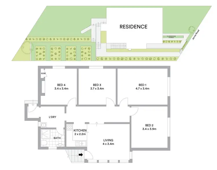 Floorplan of Homely house listing, 27 Jarvie Road, Cringila NSW 2502