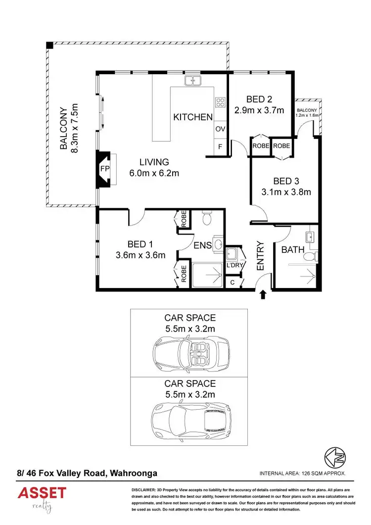 Floorplan of Homely apartment listing, 8/46 Fox Valley Road, Wahroonga NSW 2076