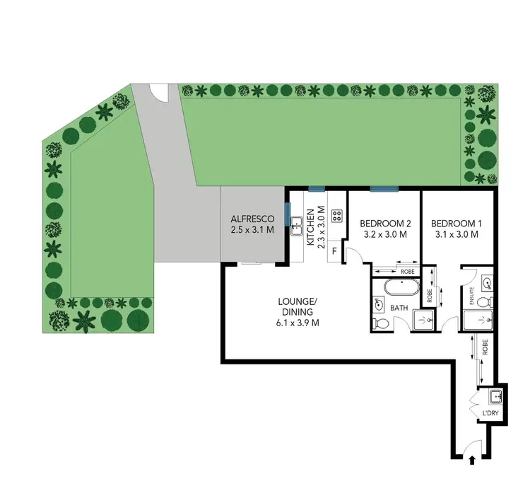Floorplan of Homely unit listing, 7/28 Chapman Avenue, Castle Hill NSW 2154