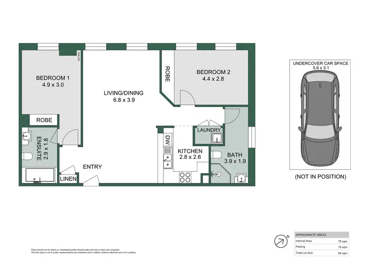 Floorplan of Homely apartment listing, 5/45 Trafalgar Street, Annandale NSW 2038