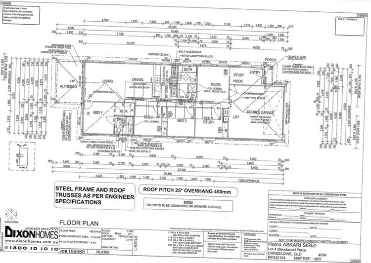 Floorplan of Homely house listing, 13 Bloodwood Place, Carseldine QLD 4034