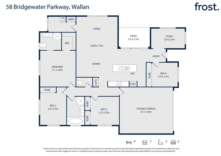 Floorplan of Homely house listing, 58 Bridgewater Parkway, Wallan VIC 3756