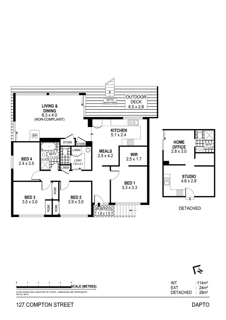 Floorplan of Homely house listing, 127 Compton Street, Dapto NSW 2530