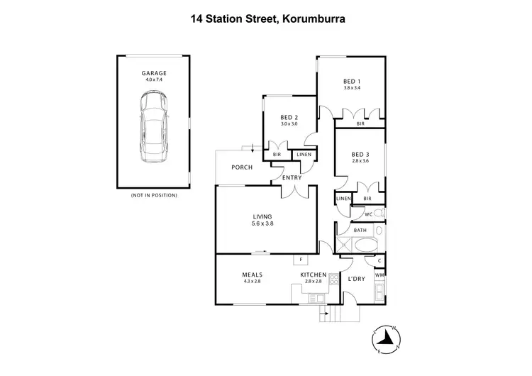 Floorplan of Homely house listing, 14 Station Street, Korumburra VIC 3950