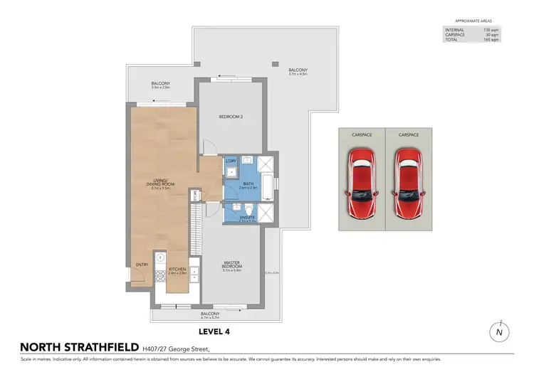 Floorplan of Homely apartment listing, H407/27-29 George Street, North Strathfield NSW 2137