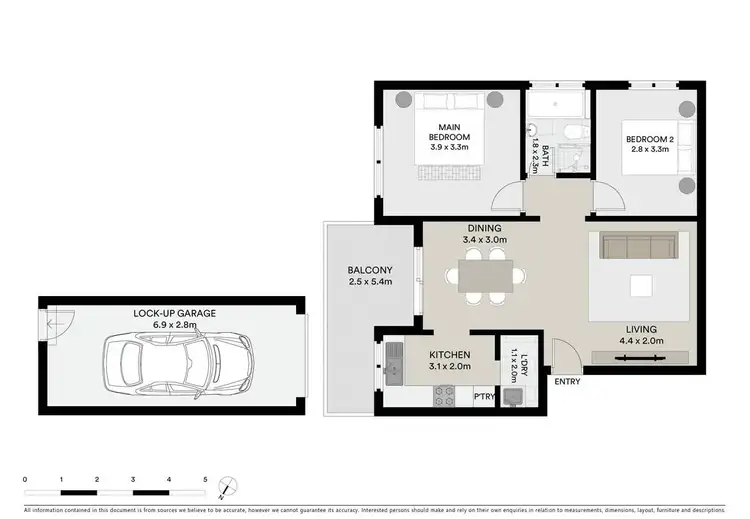 Floorplan of Homely apartment listing, 6/37-39 Chapel Street, Rockdale NSW 2216