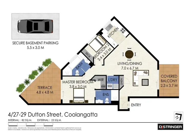 Floorplan of Homely unit listing, 4/27-29 Dutton Street, Coolangatta QLD 4225