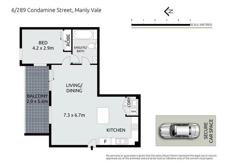 Floorplan of Homely apartment listing, 6/289 Condamine Street, Manly Vale NSW 2093