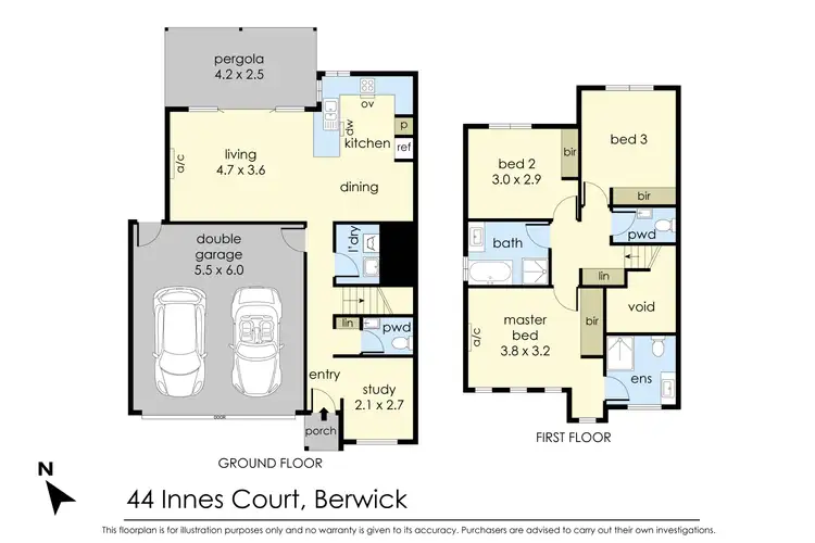 Floorplan of Homely house listing, 44 Innes Court, Berwick VIC 3806