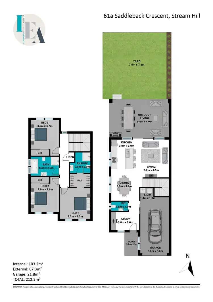 Floorplan of Homely house listing, 61a Saddleback Crescent, Stream Hill NSW 2526