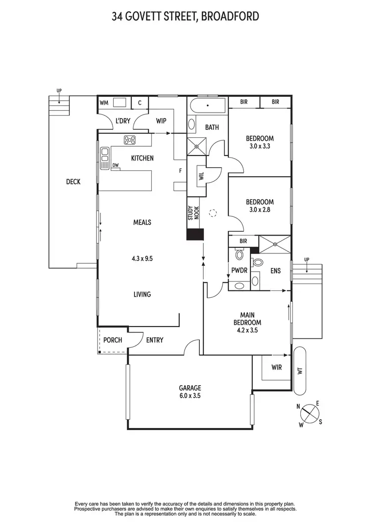 Floorplan of Homely house listing, 34 Govett Street, Broadford VIC 3658